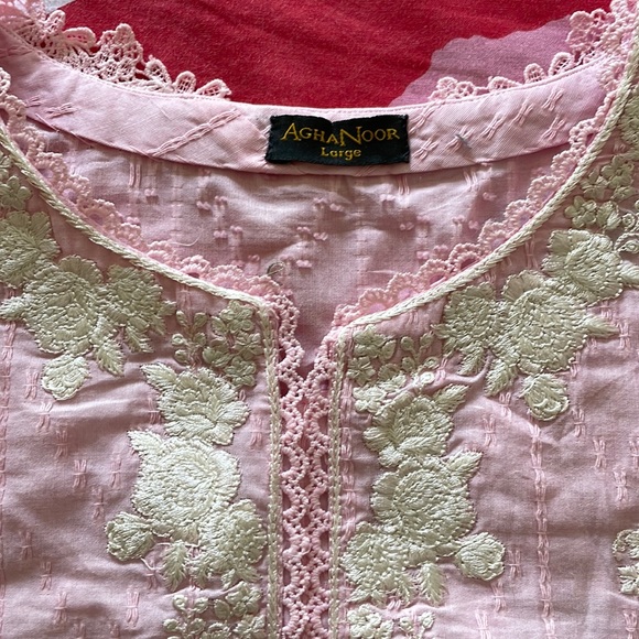 Pink Embroidered Dress - Picture 1 of 7